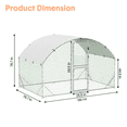 thumbnail image 2 of Gaderth Large Metal Chicken Coop,Wire Mesh Chicken Run,Chicken Pen With Water-Resident And Anti-UV Cover,Chicken Cage Duck Rabbit House For Outdoor Backyard, 2 of 3