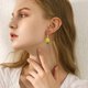 thumbnail image 3 of 2 piezas de pendientes de piña con hojas verdes y amarillas tropicales, collar colgante para mujer, pendientes colgantes, joyería, 3 of 5