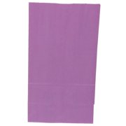 JAM Paper Large Kraft Lunch Bags, 6 x 11 x 3.75, Purple, 500/Box