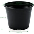 thumbnail image 2 of 100 Pcs 4" Plastic Plants Pots Black Black 4 Inch, 2 of 8