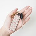 thumbnail image 6 of Keychain 6×3.1×1inpu Leather With Delicate Touch And Strong Recognition Is Used For Daily Travel, Work And Picnic Elegant Pastel Satin Ribbon Bow Pattern, 6 of 8