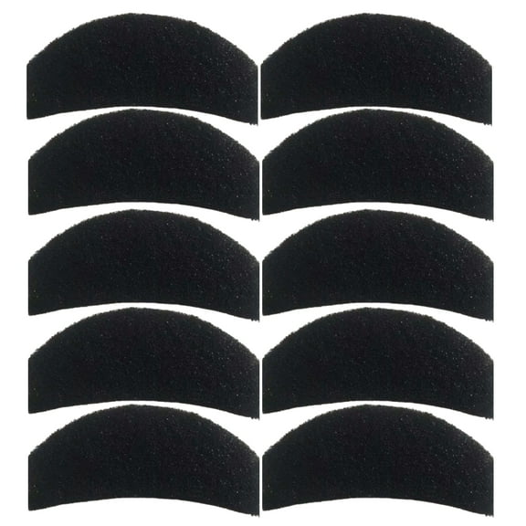 Qzbhct 10 Pack Activated Carbon Filters Compatible with Basics Hooded Covered Cat Litter Box, 6.7 Inch x 2.7 Inch Trimmable Pads