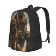 thumbnail image 1 of Disketp desert Man Shepherd Dog Mochila Minimalista de Gran Capacidad, Mochila de Viaje para Escuela, Trabajo o Uso Diario, 1 of 6