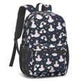thumbnail image 2 of Unicorn and Cloud Blue Pattern 17" Waterproof Oxford School Backpacks for Teens, S-Shape Padded Straps, for School, Travel, Hiking, Camping, 2 of 5