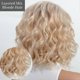 thumbnail image 5 of Short Platinum Blonde Wave Curly Wigs for White Women Layered Ombre Light Blonde, 5 of 5