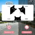 thumbnail image 4 of Smoaffly Cat Decorative Car Front, Black Cat Metal Car Plate, License Plate, Vanity Tag, Aluminum Novelty License Plate for Car 6×12 Inch, 4 of 5