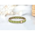 thumbnail image 4 of Peridot Bracelet For Women,Silver Tennis Bracelet,Green Gemstone,Wedding gift, 4 of 5
