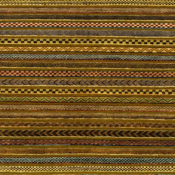 Ahgly Company Indoor Square Abstract Red Brown Oriental Area Rugs, 4' Square