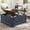 Blue, variant on Grey 40" Square Farmhouse Lift Top Coffee Table With Power Outlets And Storage