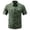 Army Green, variant on Chiccall Men's Short Sleeve Fishing Shirts with Mesh Lining Lightweight Summer Comfy Outdoor Quick Dry Stretch Button Down Cargo Shirts with Multi Pockets