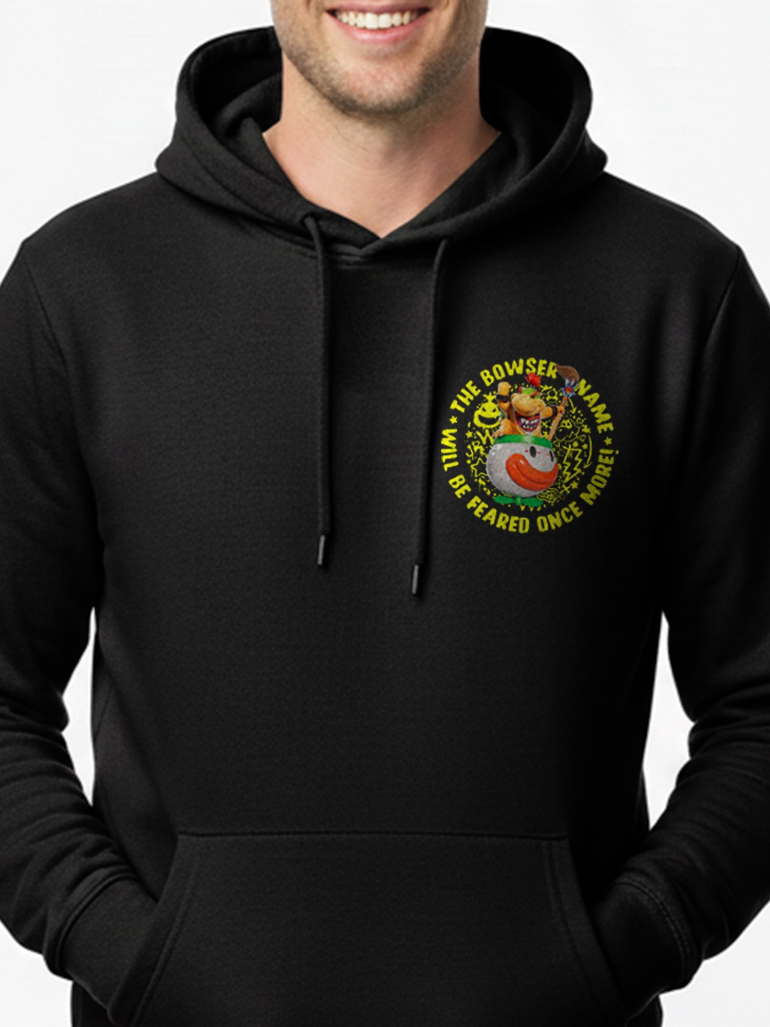 Super Mario Galaxy, Men's & Big Men's Graphic Hoodie, Bowser, Sizes S-3XL