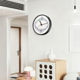 thumbnail image 6 of Indoor 12' Voice-Activated Luminous Decoration Wall Clock With LED Night Light Blue Gray, 6 of 8
