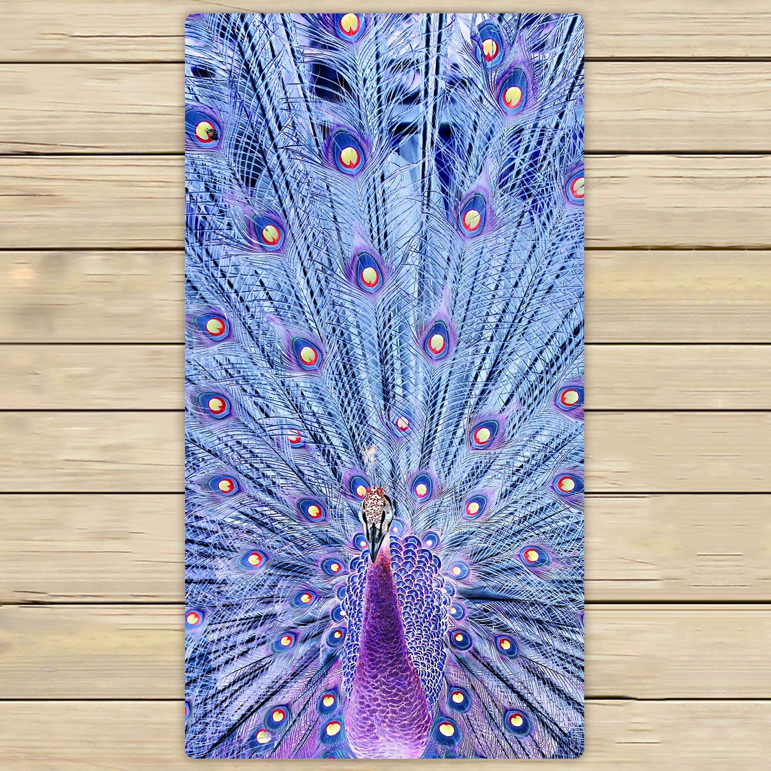 YKCG Awesome Peacock Hand Towel Beach Towels Bath Shower Towel Bath