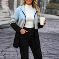 thumbnail image 6 of MaFYtyTPR Women's Color Block Hoodies Zip Up Long Sleeve Hooded Sweatshirts Loose Fit Casual Coat with Pockets, 6 of 6