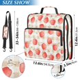 thumbnail image 2 of FORMRS Zipper Binder with Shoulder Strap 2-inch Ring 500 Sheet Capacity File Bag, Apple Plaid Pattern, 2 of 5