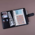 thumbnail image 3 of Antner A6 PU Leather Notebook Binder Refillable 6 Ring, Black, 3 of 7
