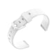 thumbnail image 1 of Cateissary Correa de reloj inteligente de repuesto de silicona deportiva, resistente al sudor, resistente al agua, correas de reloj, correas de Fitness Electrónica Blanco, 1 of 6