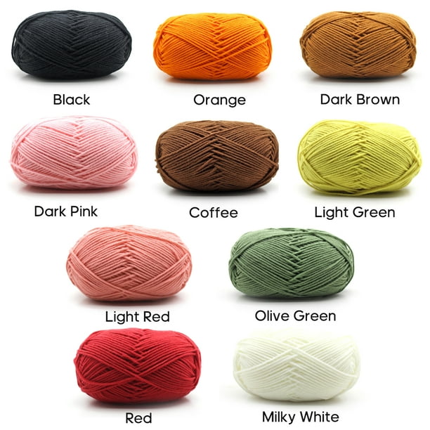 Milk Cotton Yarn Crochet Knitting Wool Yarn Chunky Hand-Woven Soft