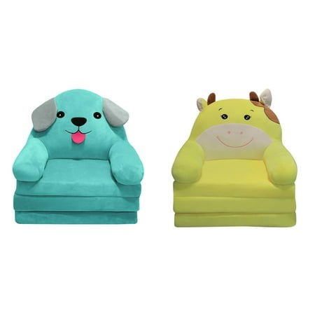 

Foldable Kids Sofa Backrest Armchair 2 In 1 Foldable Children Sofa Cute Cartoon Lazy Sofa Children Flip Open Sofa Bed For Living Room Bedroom Without Liner Filler Sitting Back Support Porch Swing
