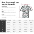 thumbnail image 5 of Vsdgher golf balls Print Men's Hawaiian Shirts Button Down Tropical Holiday Beach Shirts Vacation Clothes,Large, 5 of 7