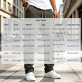 thumbnail image 4 of MXALUOB Cargo Pants for Men Waffle Knit Drawstring Waist Casual Pant Solid Color Workout Running Trousers with Zipper Pockets, 4 of 7