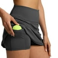thumbnail image 2 of Skirts for Women Skirt Product Women's Double Layered Pleats Tennis Skirts For Women High Waisted Skirt With Shorts Pockets Workout Athletic Skort For Summer Casual Sports Skirts Black L, 2 of 8