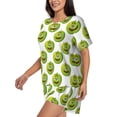 thumbnail image 2 of Bingfone Happy Fruit Print Pajamas Sets for Women Soft Short-Sleeved Pjs with Lounge Shorts Two Piece Sleepwear, 2 of 8
