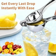 BUSATIA Lemon Squeezer, Large Heavy Duty Handhelp Juicer for Lemon, Stainless Steel Hand Press Citrus Juicer, Lime Squeezer Bar Tool, Manual Citrus Press