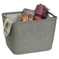thumbnail image 4 of Household Essentials Medium Tapered Soft-Side Storage Bin with Wood Handles, 4 of 4