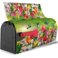 thumbnail image 4 of Spring Mailbox Covers Magnetic Standard Size Hummingbird Butterfly Flowers Tulip Mailbox Cover for Garden Yard Farmhouse Outdoor Decorations 21x18 Inch, 4 of 6