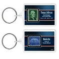 thumbnail image 2 of Thomas Jefferson and Monticello Stamp Acrylic Large Keychain, 2 of 2