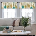 thumbnail image 4 of LALILO Kitchen Curtain Valance Dream Boho Tribal Tender Rod Pocket Window Curtain 52"x 18" Set of 2, 4 of 5