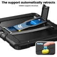thumbnail image 3 of XYX for iPad Air 13 inch (2026 M4/2025 M3/2024 M2), 3in1 Heavy Duty Shockproof Tablet Case with Stand, Shoulder Strap, Black, 3 of 7