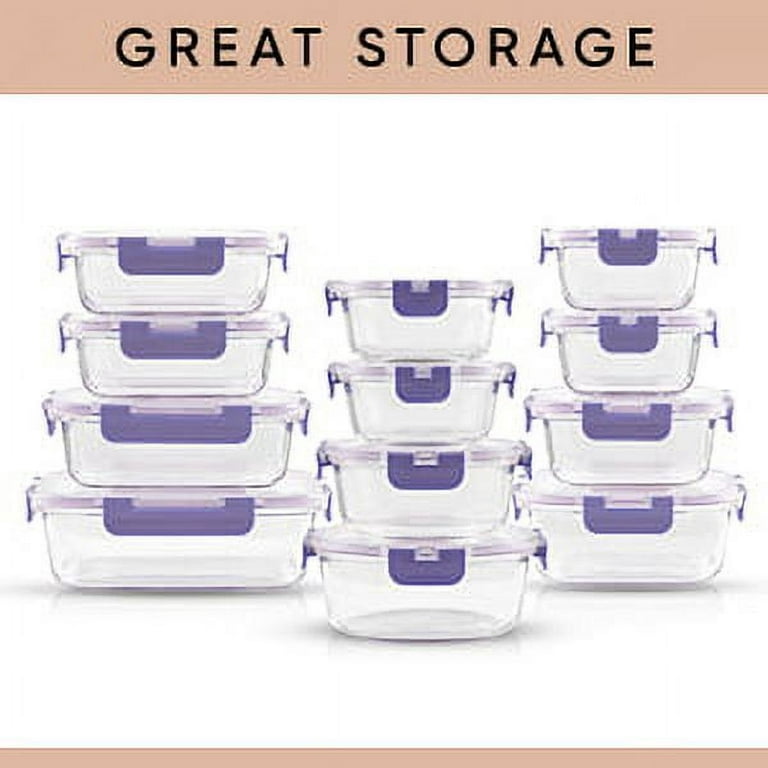  JoyJolt Divided Food Storage Containers with Lids Airtight. 5  Pack Glass Meal Prep Containers 2 Compartment Set Glass Bento Box. Reusable  Food Containers, Portion Control Containers for Weight Loss: Home 