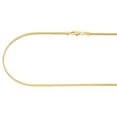thumbnail image 3 of 10K Real Yellow Gold 1.5MM Hollow Franco Box Link Chain Necklace 28 Inches, 3 of 6