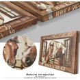 thumbnail image 2 of Bathroom Wall Art Cute Horse Canvas Prints Farmhouse Wall Art Funny Animal Picture Bathroom Decor Framed Home ons Ready To Hang 12x18 Inch, 2 of 7