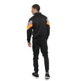 thumbnail image 5 of Men's Reflective Neon Track Suits 2 Piece Sweatsuit Set ST580 - Black/Neon Orange - 5X-Large, 5 of 6