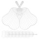 thumbnail image 2 of 20pcs DIY Fan Frame Set Plastic Handheld Fan Craft Kit for Chinese Style Decorations & Creative Projects, 2 of 4