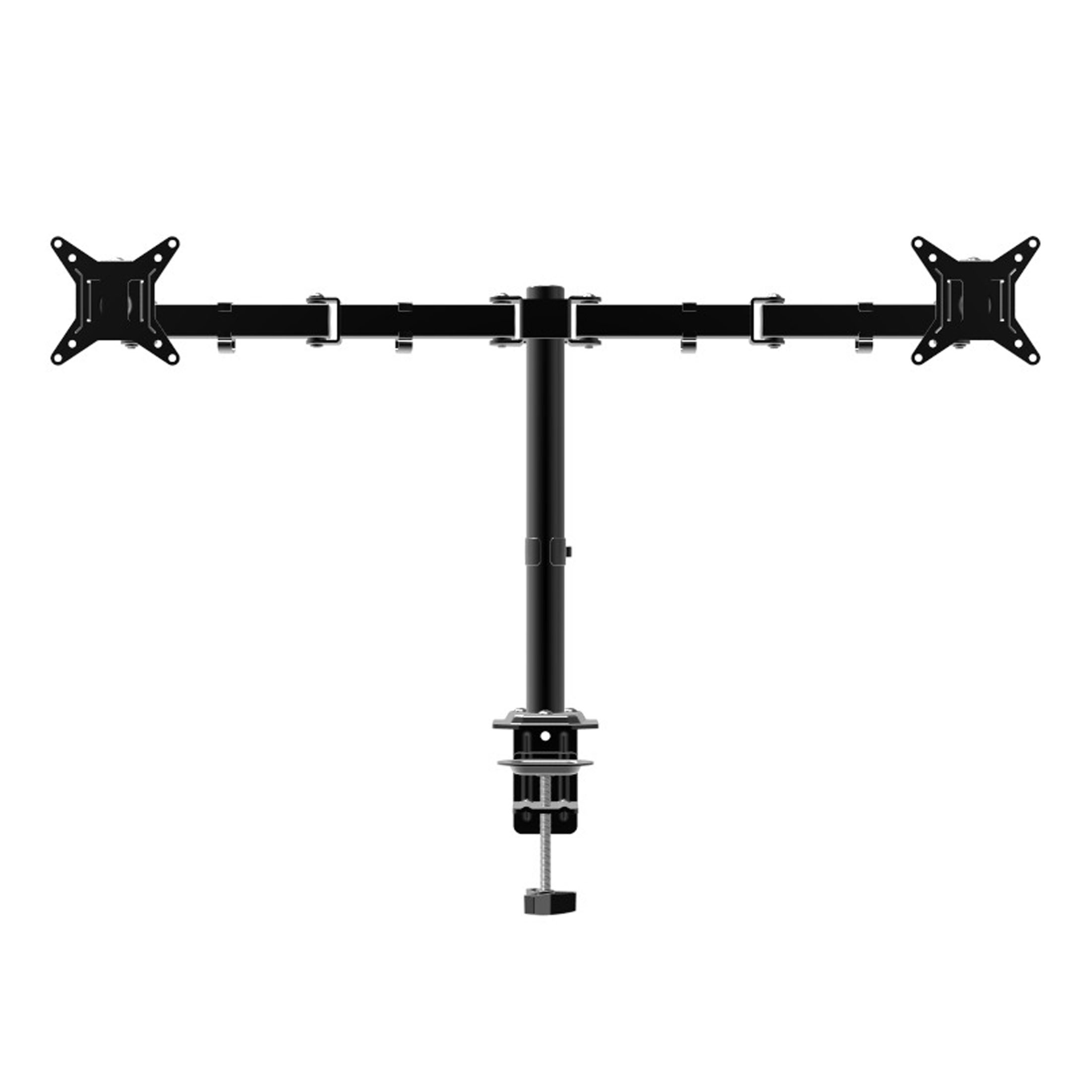 Soporte de escritorio para doble monitor onn de movimiento completo, para 2 pantallas hasta 32 pulgadas: rotación, inclinación y giro 5