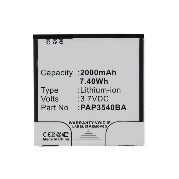 Batteries N Accessories BNA-WB-L3551 Cell Phone Battery - Li-Ion, 3.7V, 2000 mAh, Ultra High Capacity Battery - Replacement for Prestigio PAP3540BA Battery