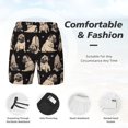 thumbnail image 3 of Yiaed French Bulldog Print Mens Swim Trunks Bathing Suit Compression Liner Beach Swim Shorts Swimwear Quick Dry Zipper Pocket No-Chafing Board Short-, 3 of 6
