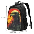 thumbnail image 5 of Balery Hawaiian Style Bald Eagle Print USB Charging Backpack for Men and Women - Water-Resistant, Anti-Theft Laptop Backpack with USB Port for Travel, Work, School, and College, 5 of 7