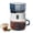 White, variant on Fmxomd Compact Coffee Machine,3 Cup Drip Coffee Maker, Automatic Hand Brewed Coffee Drip Pot, Reusable Filter,and Drip-Free Carafe, 1Pack