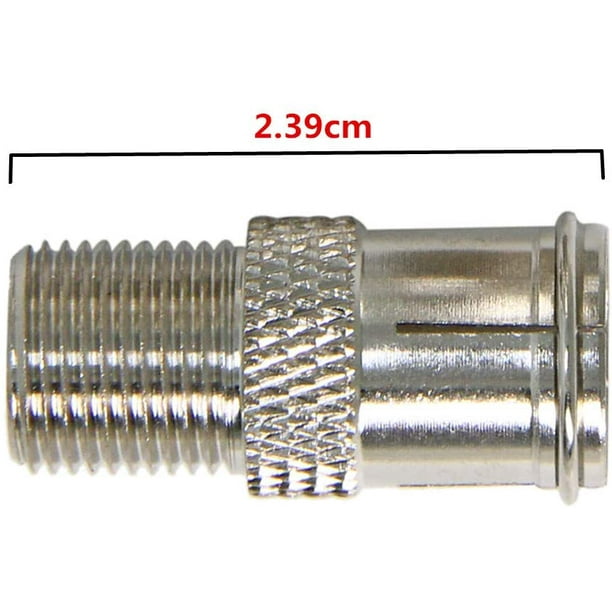 Coax Quick Connect, 2Pack RFAdapter F Type Male to Female Push on