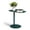 Green, variant on Maklaine Modern Metal End Table Space Saving C Shaped Design in Green