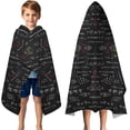 thumbnail image 3 of Math Equations Colorful Numbers Black Pattern Hooded Bath Towel，50"x30" for Ages 3 To 12 Kids, Quick Dry Lightweight Soft Microfiber Hood Beach Towel Cover Up for Kids, 3 of 7