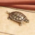 thumbnail image 2 of MesaSe Brass Tortoise Ornament Delicate Multifunctional Simulated Statue Animal Sculpture Home Desk Decoration Toy Gift, 2 of 7
