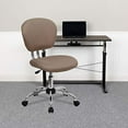 thumbnail image 5 of Flash Furniture Mid-Back Coffee Brown Mesh Swivel Task Chair with Chrome Base, 5 of 5