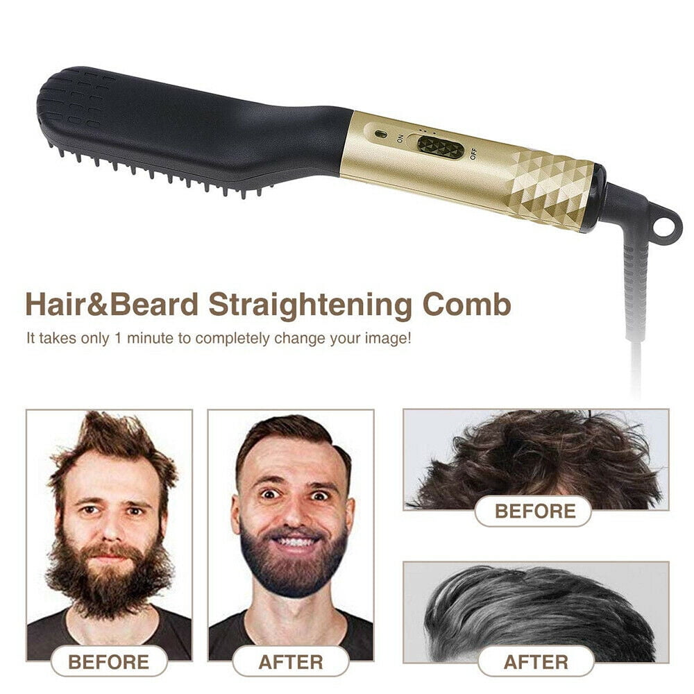 beard straightening brush walmart