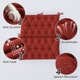 thumbnail image 3 of Pakunoda Porch Swing Cushions 40” X 40” X 5”, 2-3 Seater Bench Cushion with Backrest, Waterproof Replacement Outdoor Cushion with Tie, Terra Red, 3 of 6